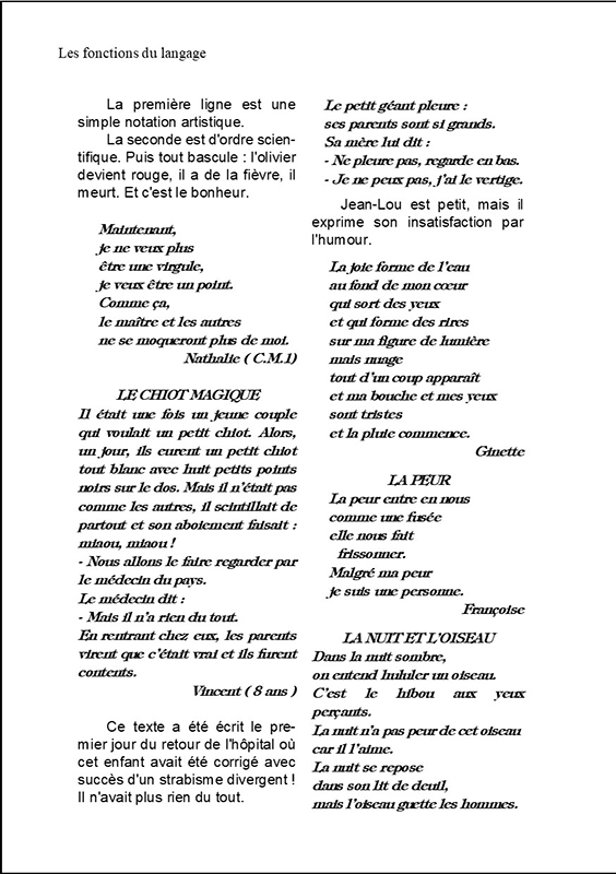 Extrait texte libre...libre