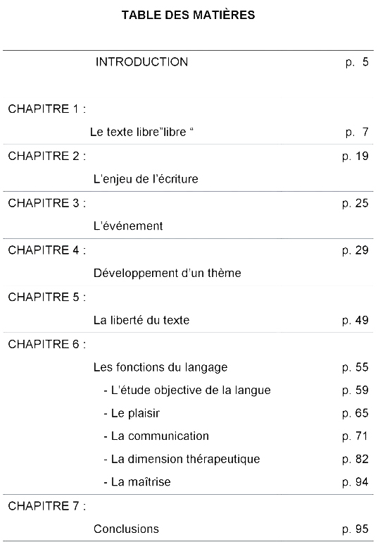 Extrait texte libre...libre